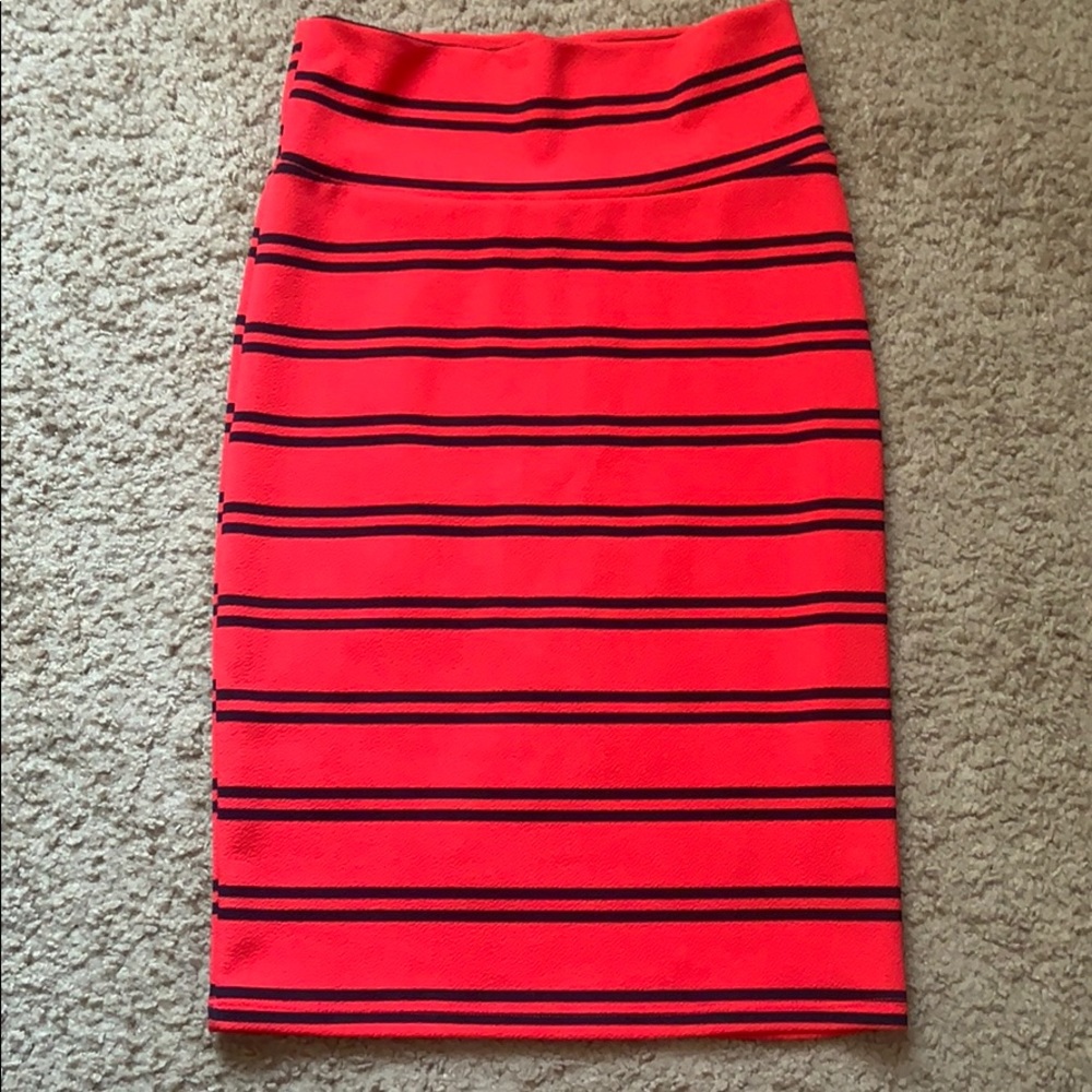 Lularoe Striped Cassie Skirt